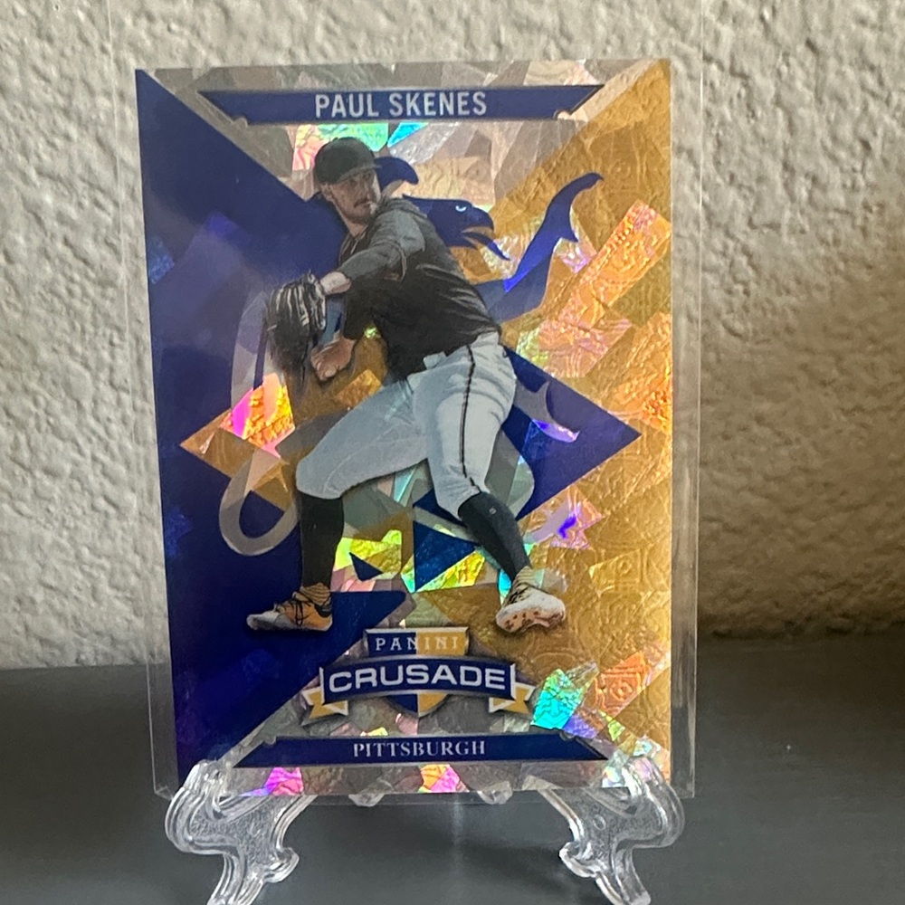 Paul Skenes Panini Crusade Baseball Card - Purple & Gold Holo